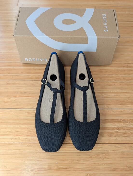 Rothy's Shoes - Rothy's T-Strap Mary Jane Square Toe Flats